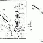 CM400A Cm400a / t front brake master cylinder 79-80
