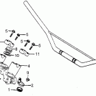 XR500 Руль и панель переднего номера