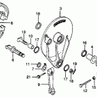 CR125R Задний тормоз