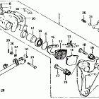 CB750F Rear brake caliper 79-80
