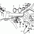 XR500 Wire harness @ c.d.i. unit  @ ignition coil