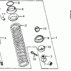 XR500 Задний амортизатор