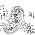 CR125R Заднее колесо