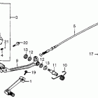 XR500 Brake pedal @ gearshift pedal @ kick starter arm