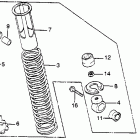 XL500S Xl500s rear shock absorber 79-81