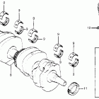 CB650 Коленвал и поршни