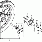 CB125S Заднее колесо