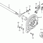 XR185 Задний тормоз