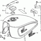 CX500C Топливный бак 2