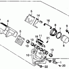 CB400TII Cb400tii front brake caliper