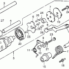CX500D Барабан и вилки переключения