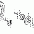 CT90 Заднее колесо