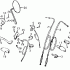 XL100S Control levers @ switches  @ cables 79-80