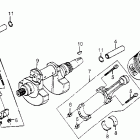 CX500D Коленвал и поршни