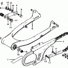 CT70 Swingarm @ chain case