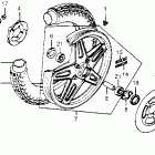 CB650 Переднее колесо