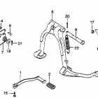 GL1000 Change pedal @ brake pedal  @ stand