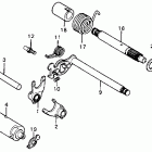 XL75 Shift fork @ shift drum  @ kick spindle