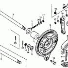 CB125S Задний тормоз