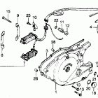 XL250S Left crankcase cover alternator @ left 78-81