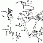 CR125R Frame @ ignition coil 79