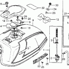 CX500D Топливный бак 1
