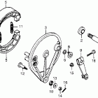 CX500D Задний тормоз