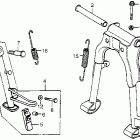 CX500D Подножка