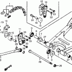 CR250R Swingarm @ drive chain 78-79