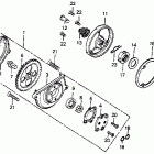 CB125S Oil pump @ oil filter rotar