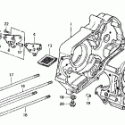 CT70 Crankcase @ oil pump