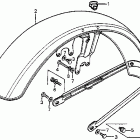 CB125S Переднее крыло