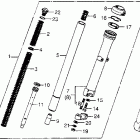 CX500D Передняя вилка