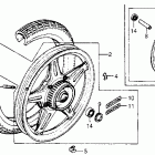 CX500D Заднее колесо