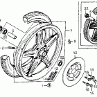CX500D Front wheel @ disc