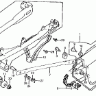 XL100S Xl100s swingarm @ chain guard 79-80