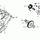 XL175 Крышка картера правая