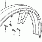 CB400A Переднее крыло