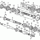 CB550K Transmission @ kick spindle