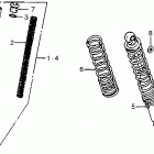 MT125R Front fork @ rear shock absorber