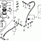 CB750F Главный тормозной цилиндр,передний