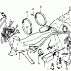 CB400A Wire harness @ ignition coil @ c.d.i. unit