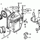 XL125 Air cleaner @ battery