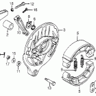 CB750A Задний тормоз