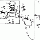 CB550K Master cylinder @ brake hose