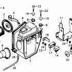XL100 Air cleaner @ battery