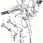 Z50A Handlebar @ top bridge  @ cables
