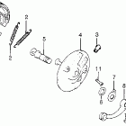 CR125M Передний тормоз