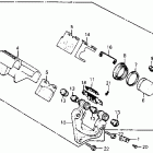CB400A Передний тормозной суппорт