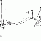 CB750F Change pedal @ brake pedal  @ kick start arm